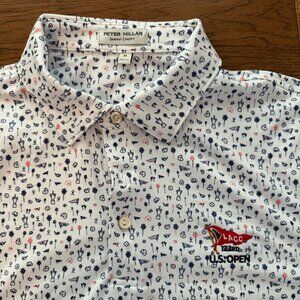 Lot of 2 Peter Millar Summer Comfort Polos (M) - Players & LACC